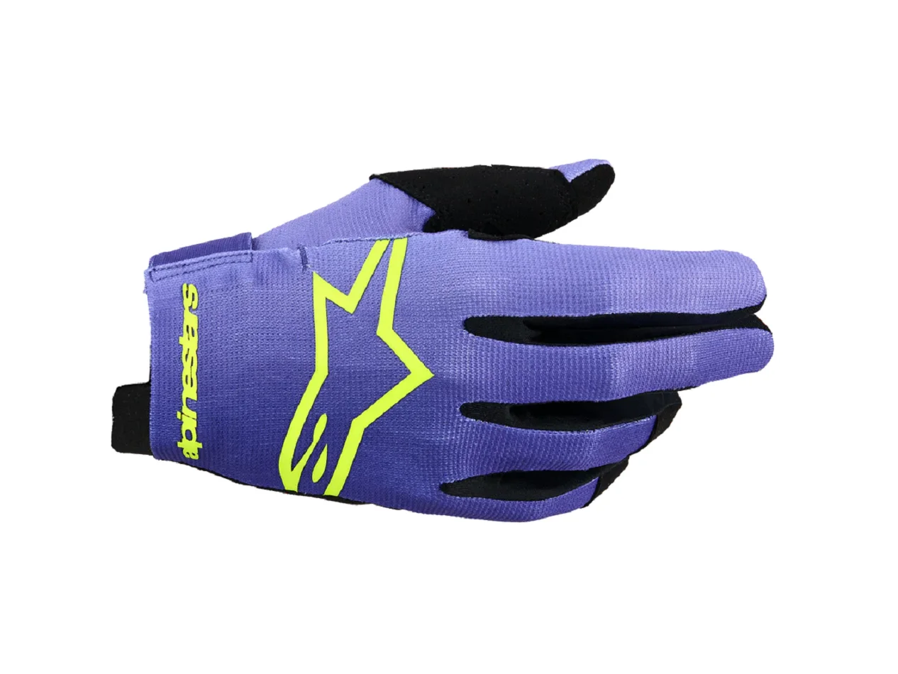 Luva Alpinestars Radar 26 Roxo/Amarelo Flúor - Spinelli Motos Boutique